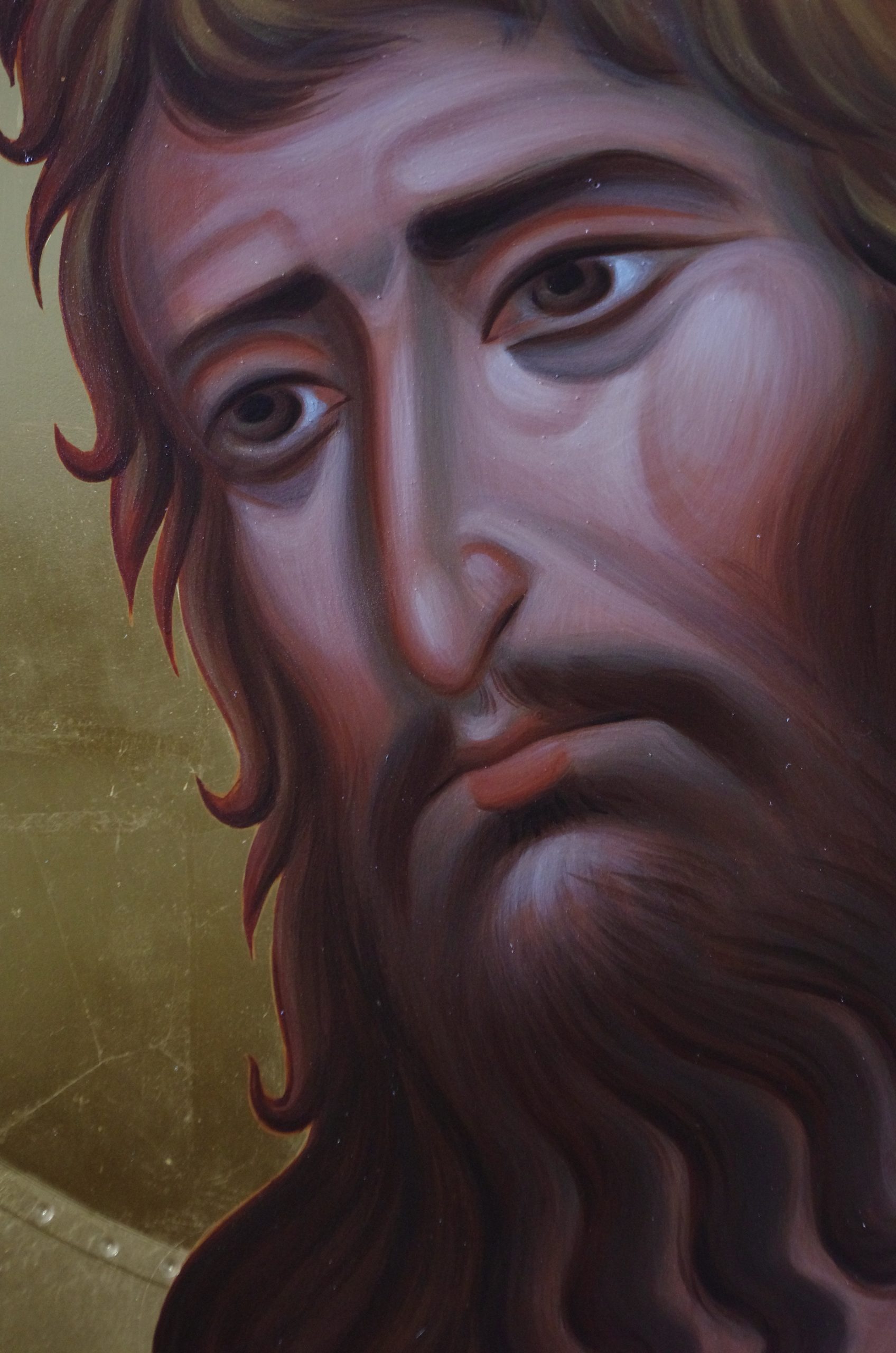 Фрагмент к иконе Иоанн в храме